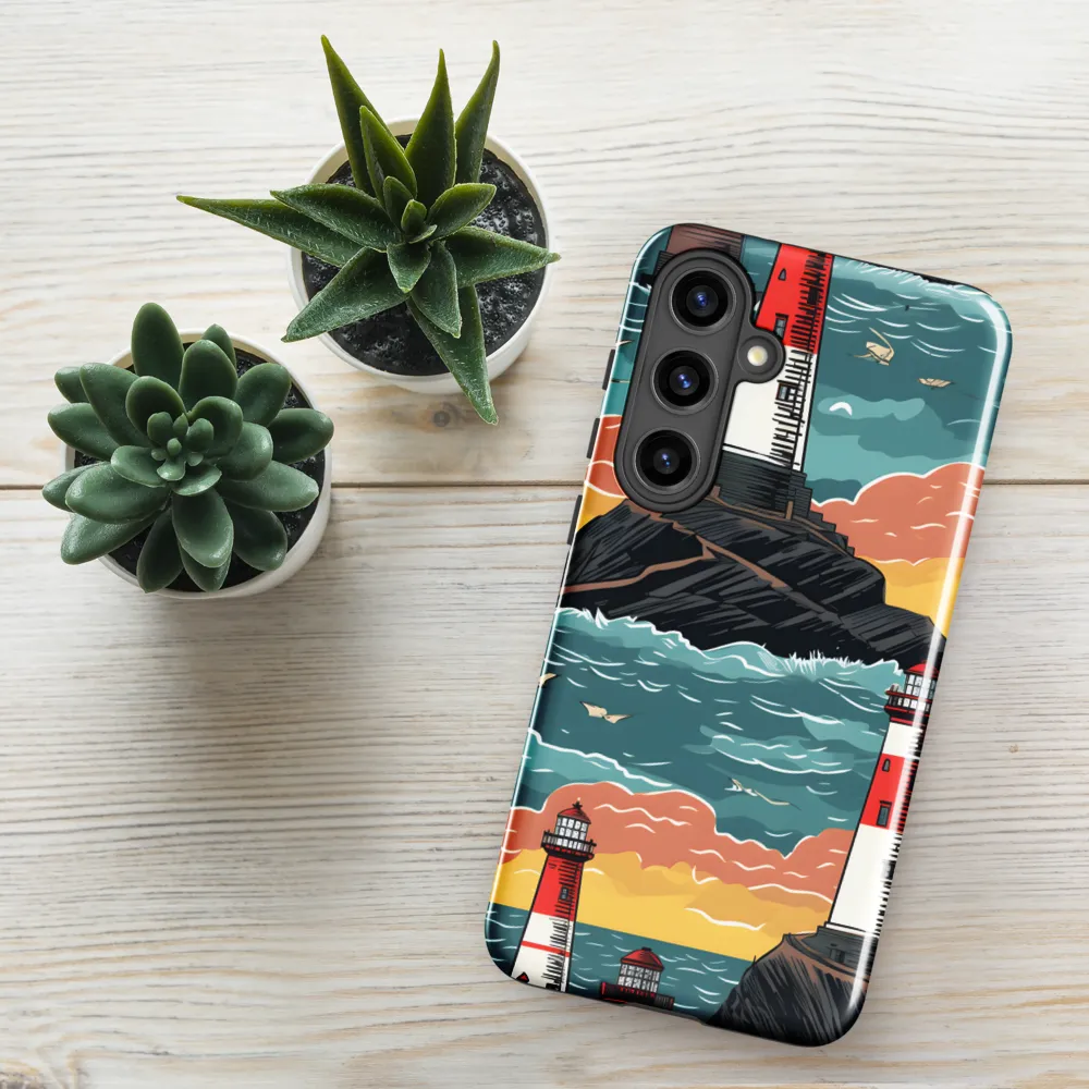 Lighthouses in a Whimsical Ocean