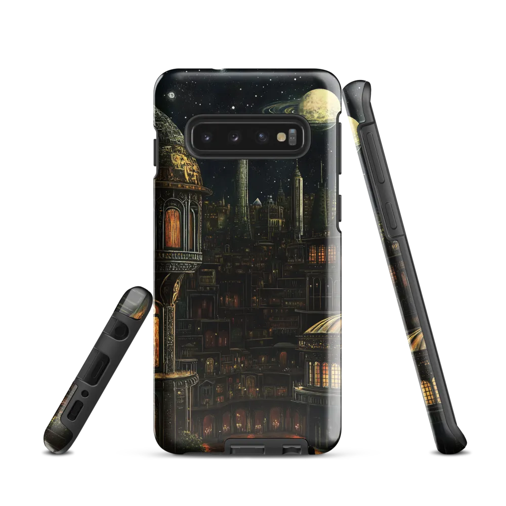 Celestial Enigma: A Surreal Cityscape