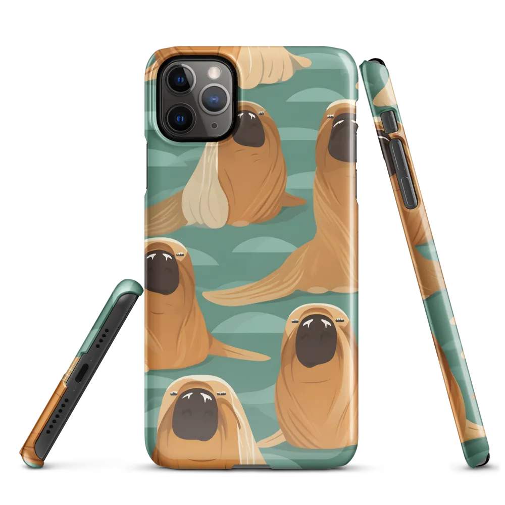 Whimsical Walrus Wonderland | Phone Case |  11 Pro Max | Snap Case | Glossy