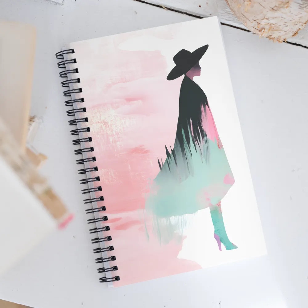 Elegance in Silhouette | Spiral Notebook