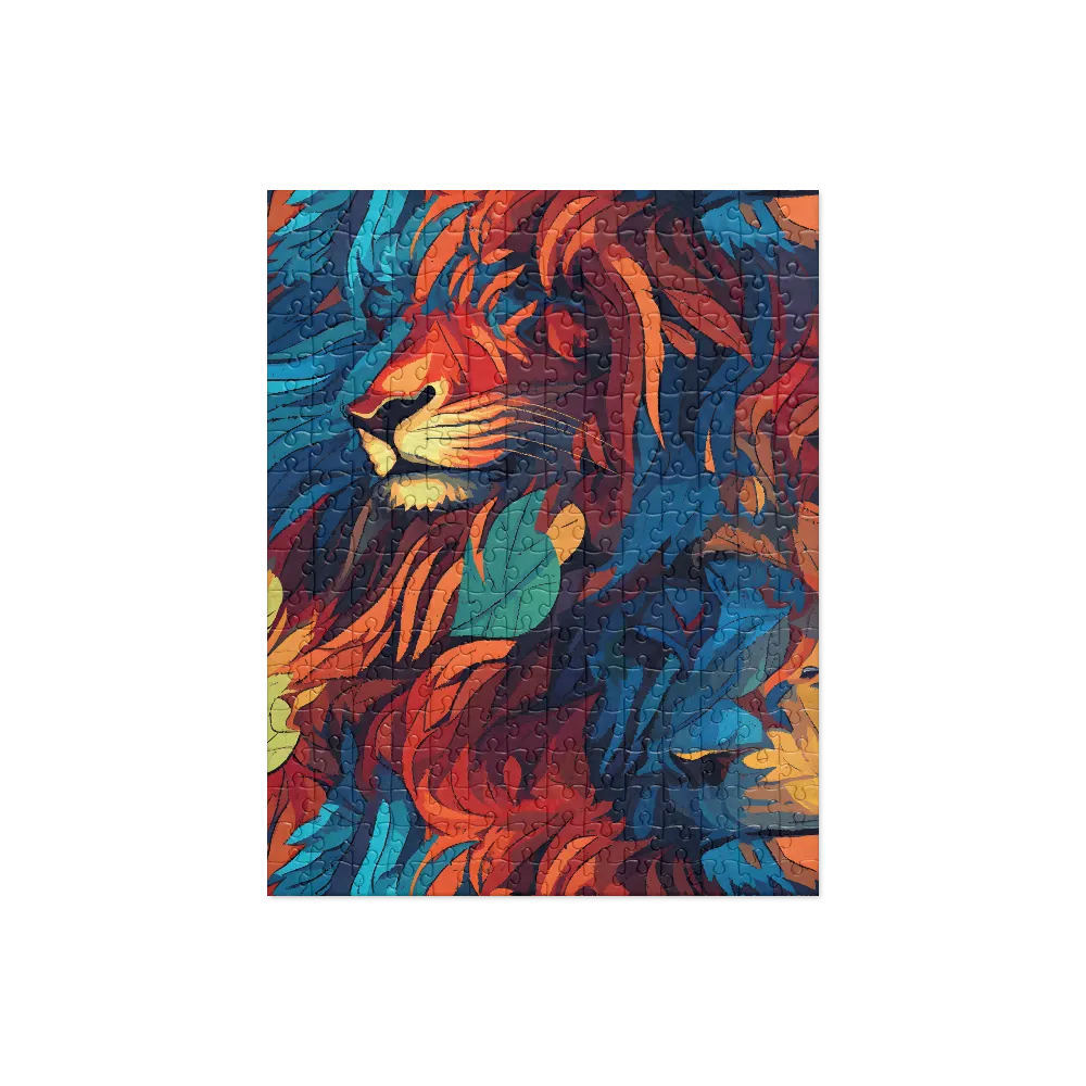 Harmony of Strength: The Lion and Nature