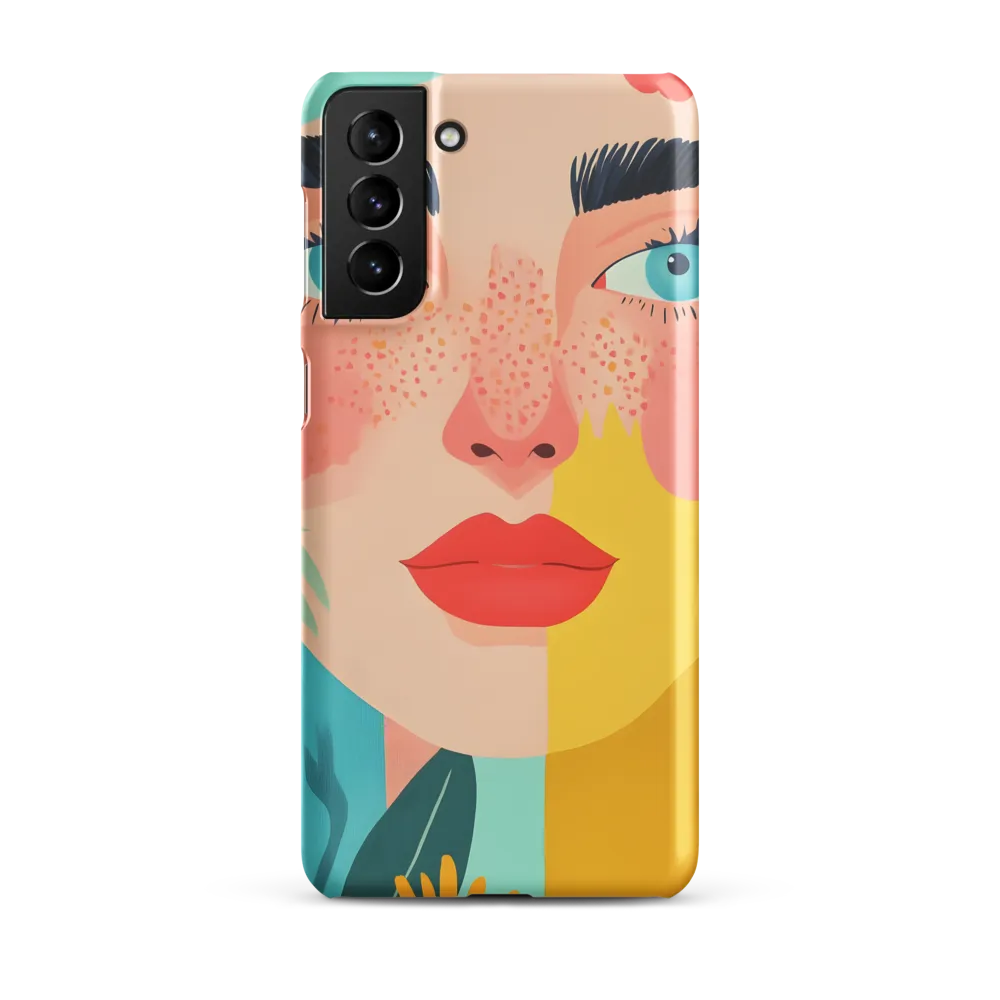 Floral Serenity: A Modern Portrait