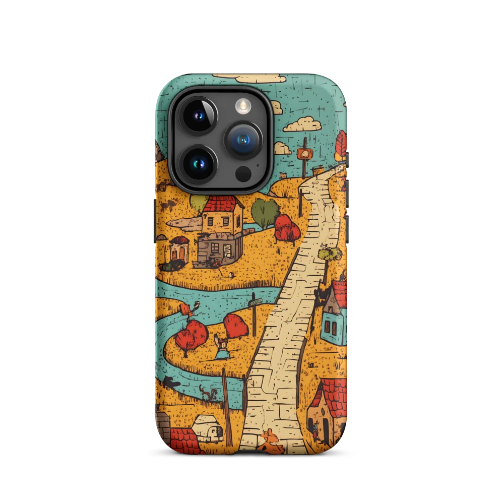 Whimsical Village Landscape