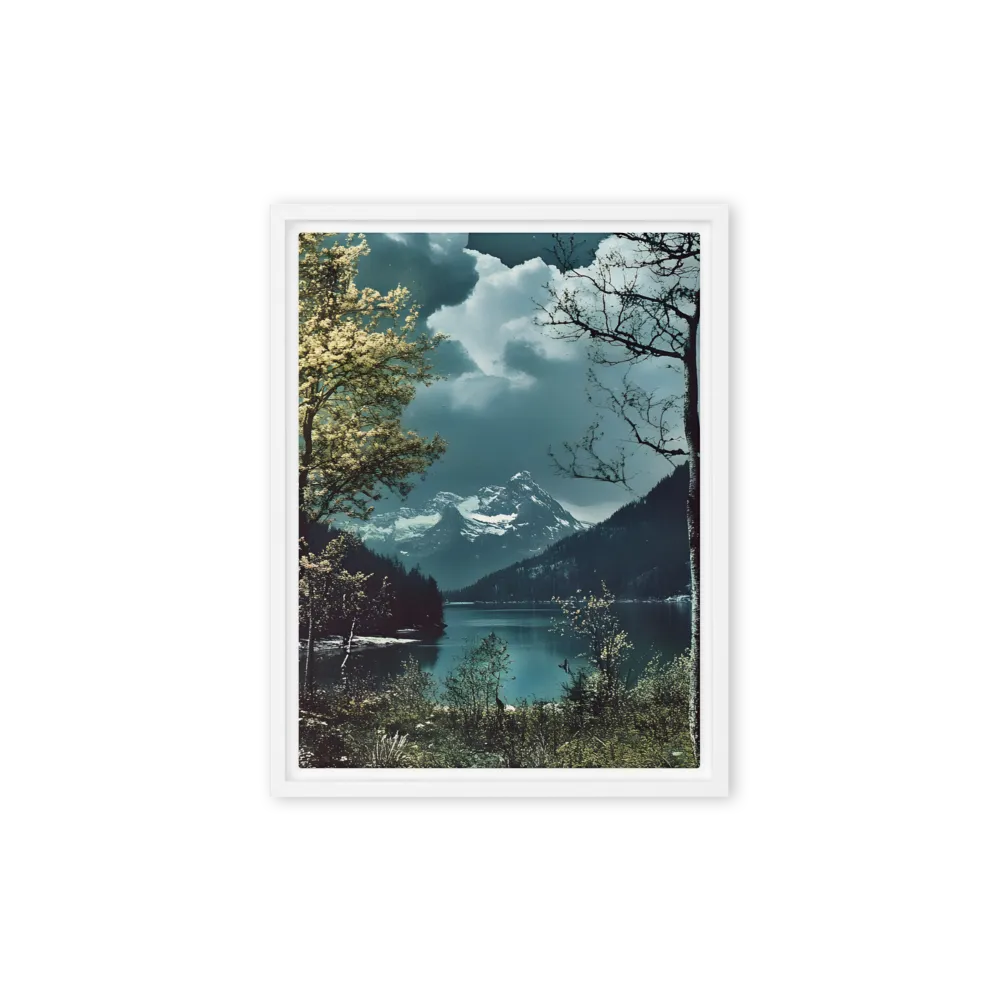 Whispers of Tranquility | Canvas with White Frame | 9″×12″