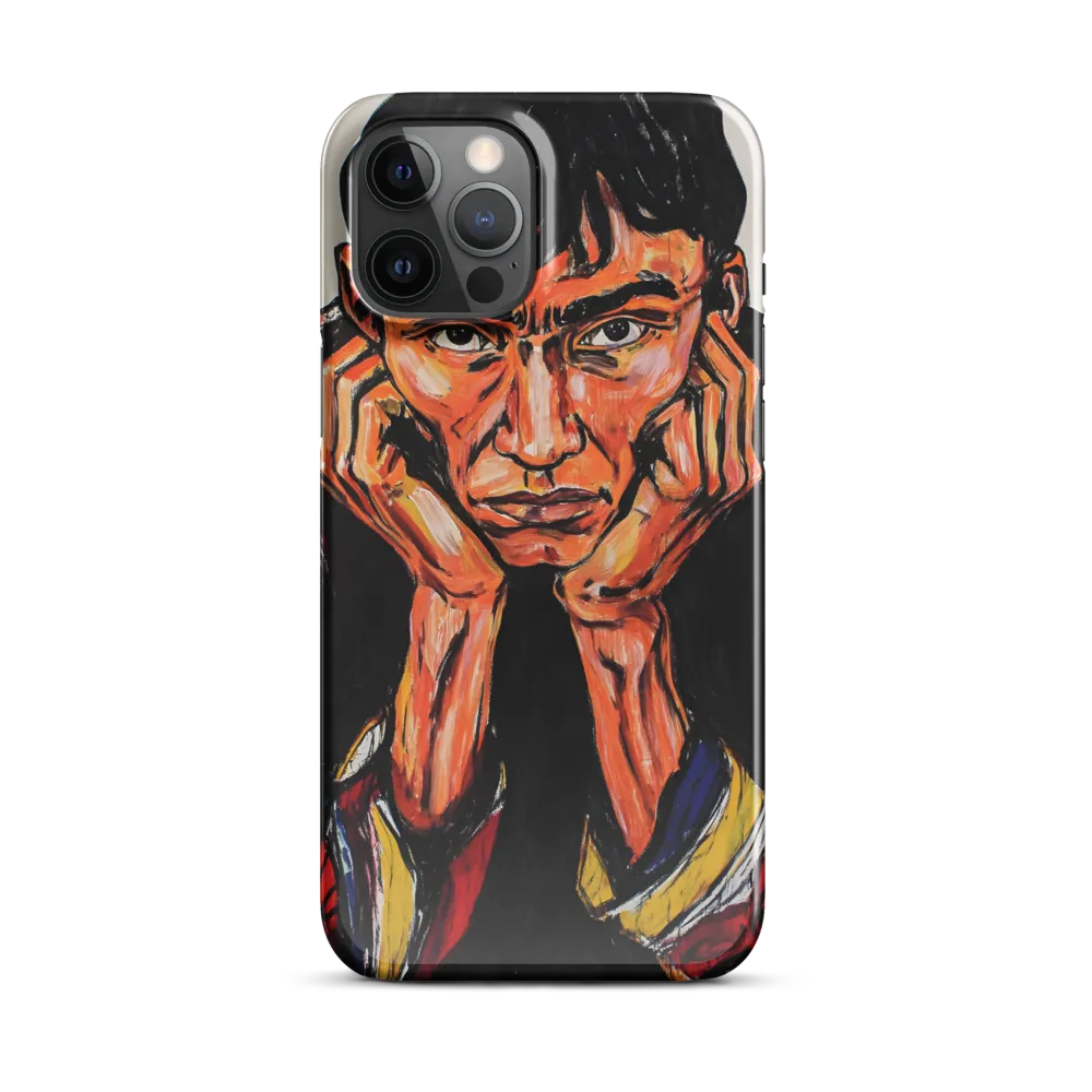 Contemplative Intensity: An Expressionist Portrait