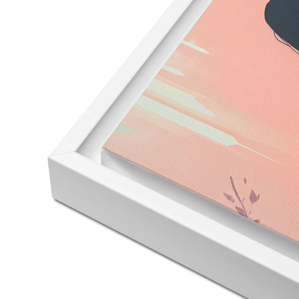 The Guardian of Solitude | Canvas with White Frame | 16″×20″