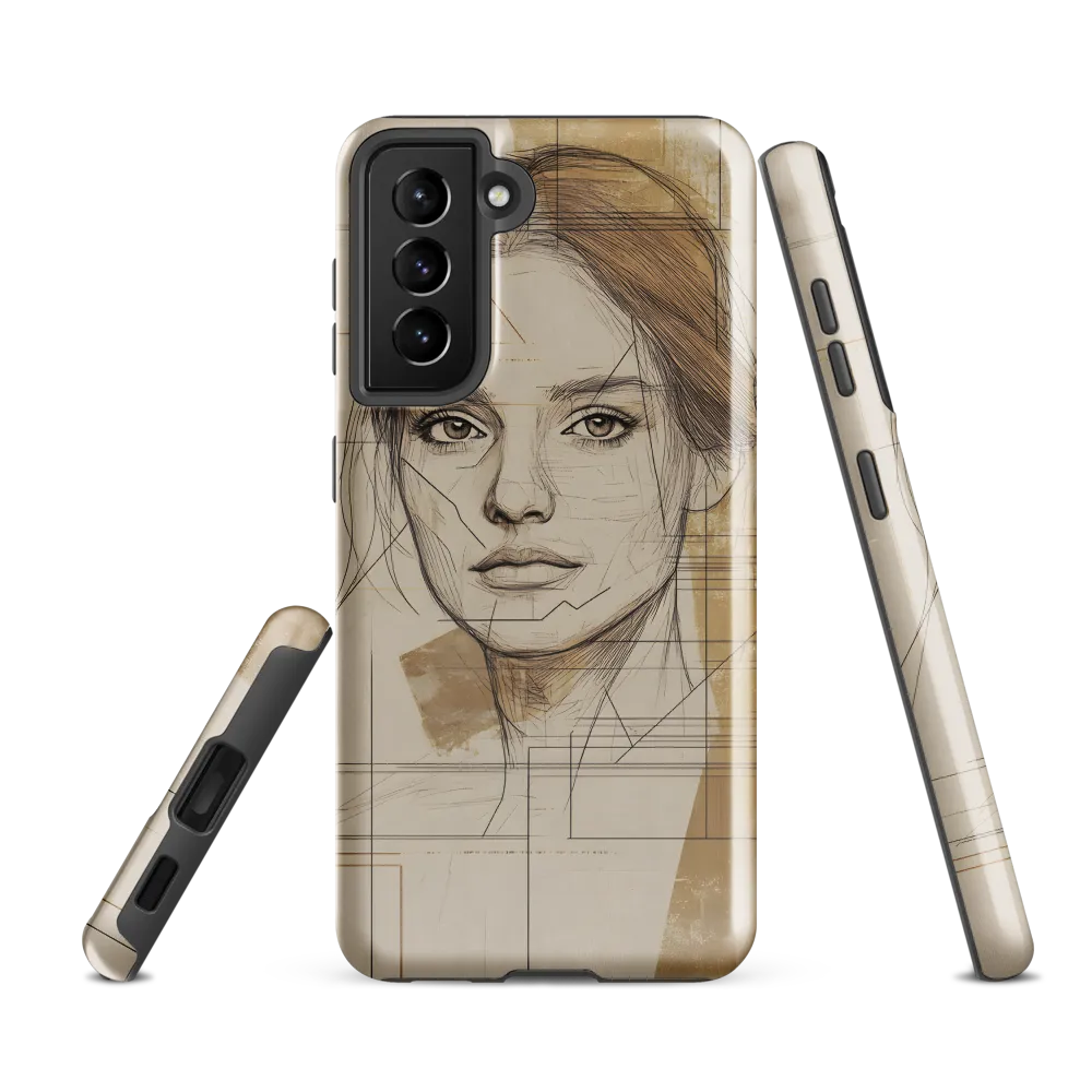 Geometric Elegance: A Modern Portrait