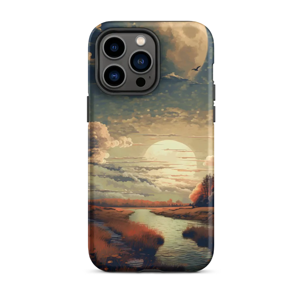 Whispers of Dusk: A Tranquil River Landscape
