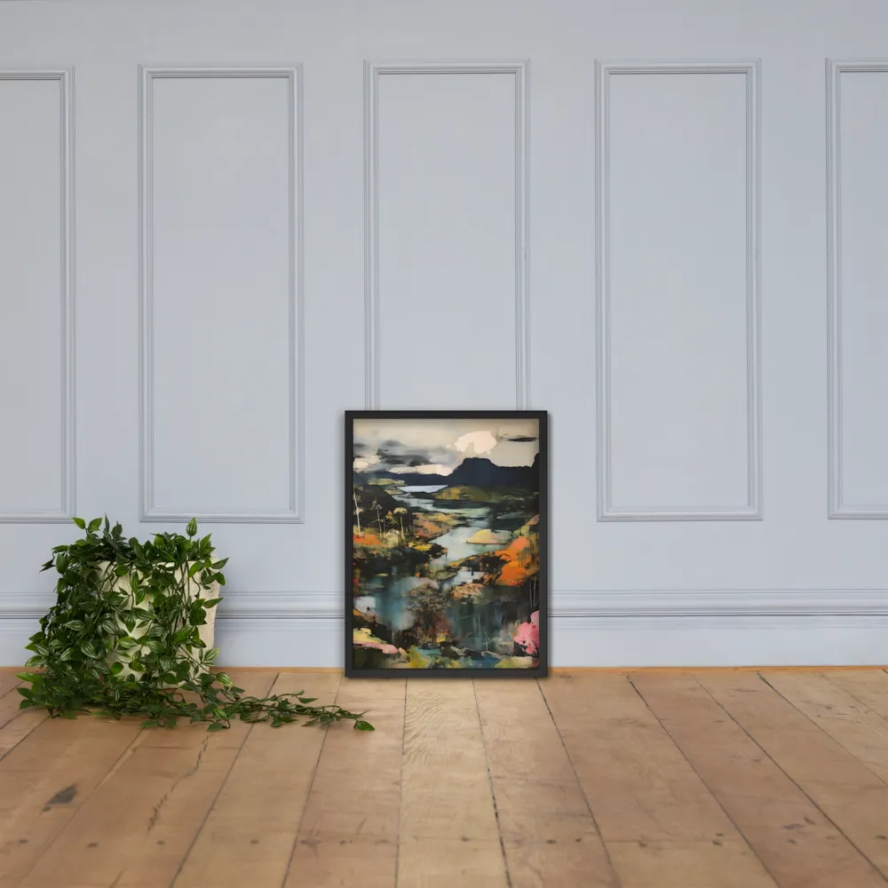 Harmony of Nature: An Abstract Journey | Poster with Black Frame | 18″×24″