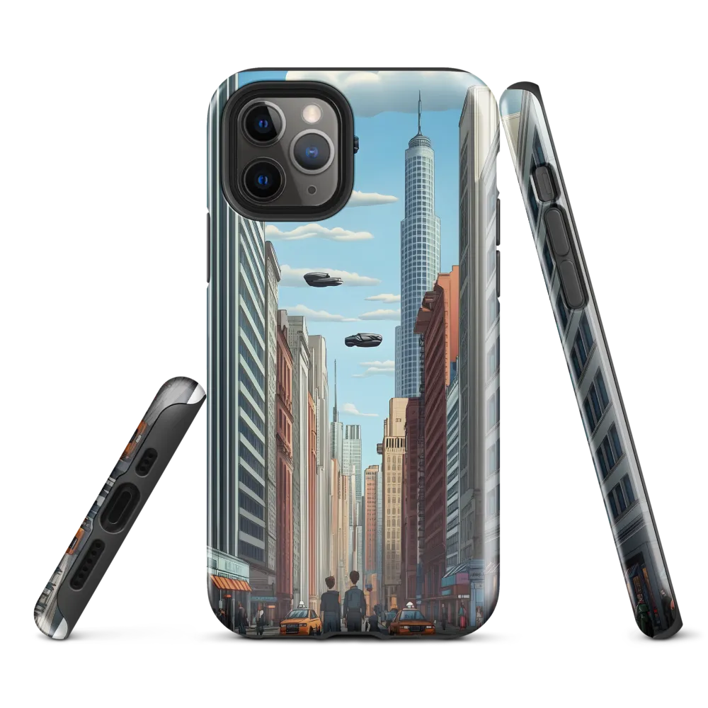 Futuristic Stroll through the Urban Skyline