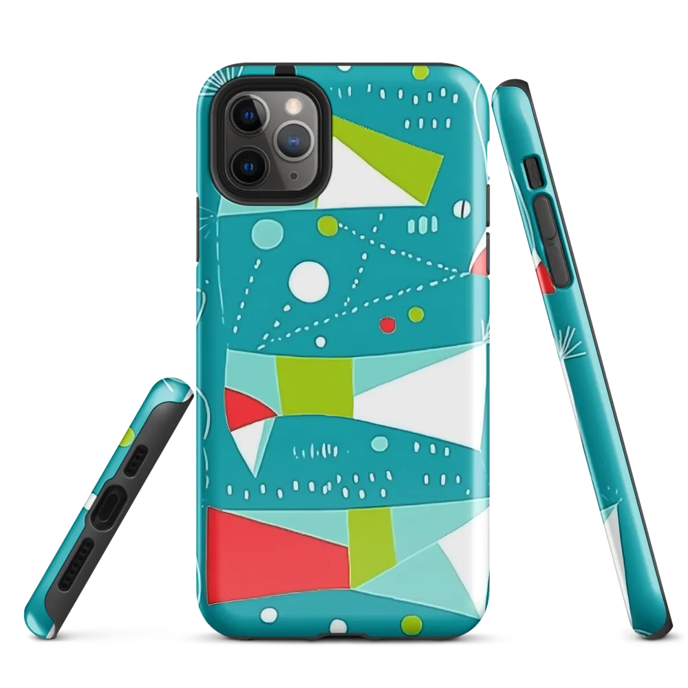 Dynamic Geometric Harmony | Phone Case |  11 Pro Max | Tough Case | Glossy