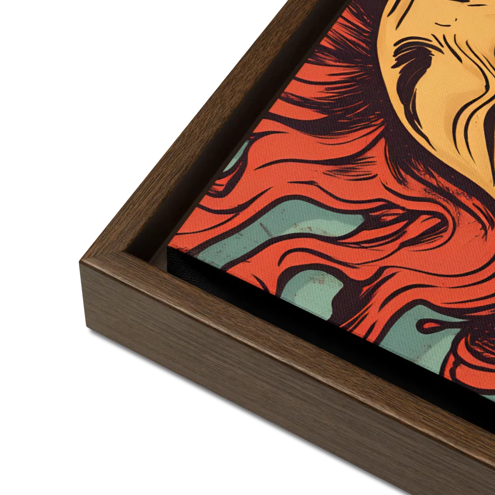 Fury Unleashed | Canvas with Brown Frame | 16″×20″
