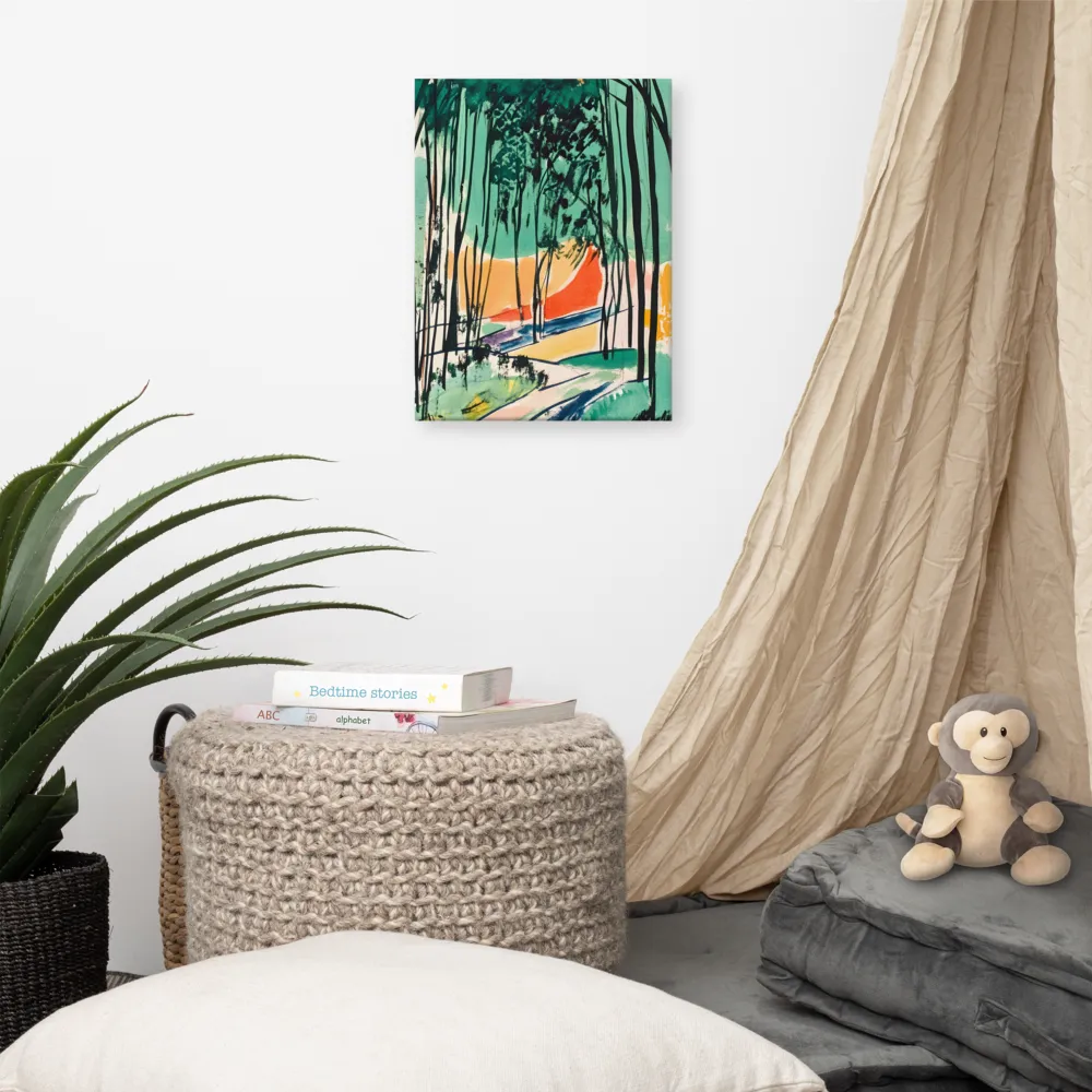 Winding Path Through the Forest | Canvas | 12″×16″