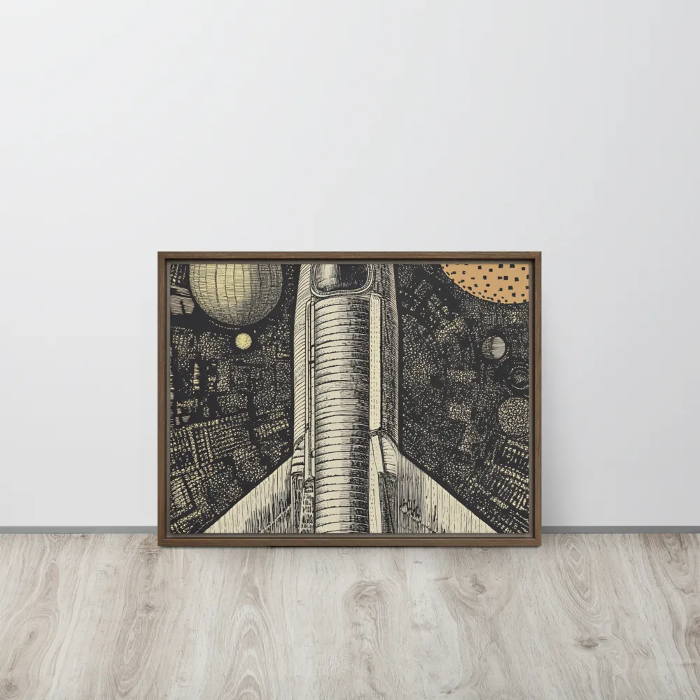 Voyage to the Unknown | Canvas with Brown Frame | 18″×24″