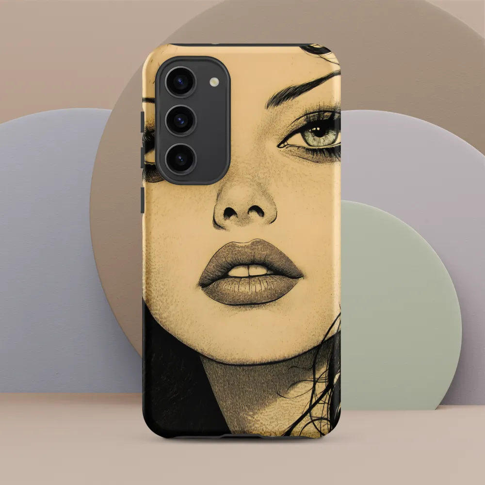Enigmatic Gaze | Phone Case |  S23 Plus | Tough Case | Matte