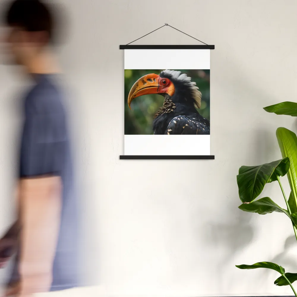 Majesty of the Hornbill | Poster With Black Wood Hanger | 18″×24″