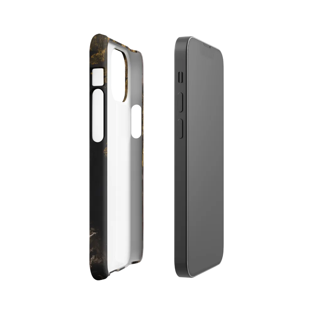 Golden Elegance: A Modern Profile Portrait