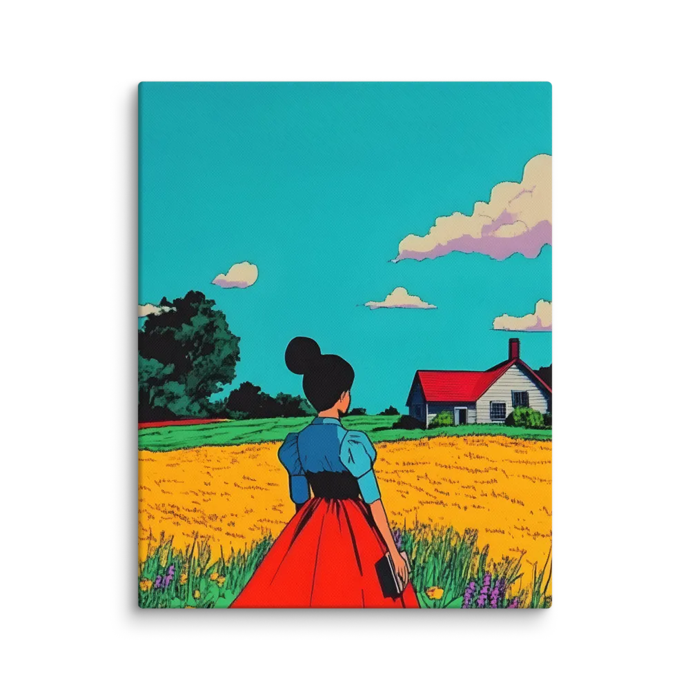 Whispers of a Sunlit Meadow | Canvas | 11″×14″