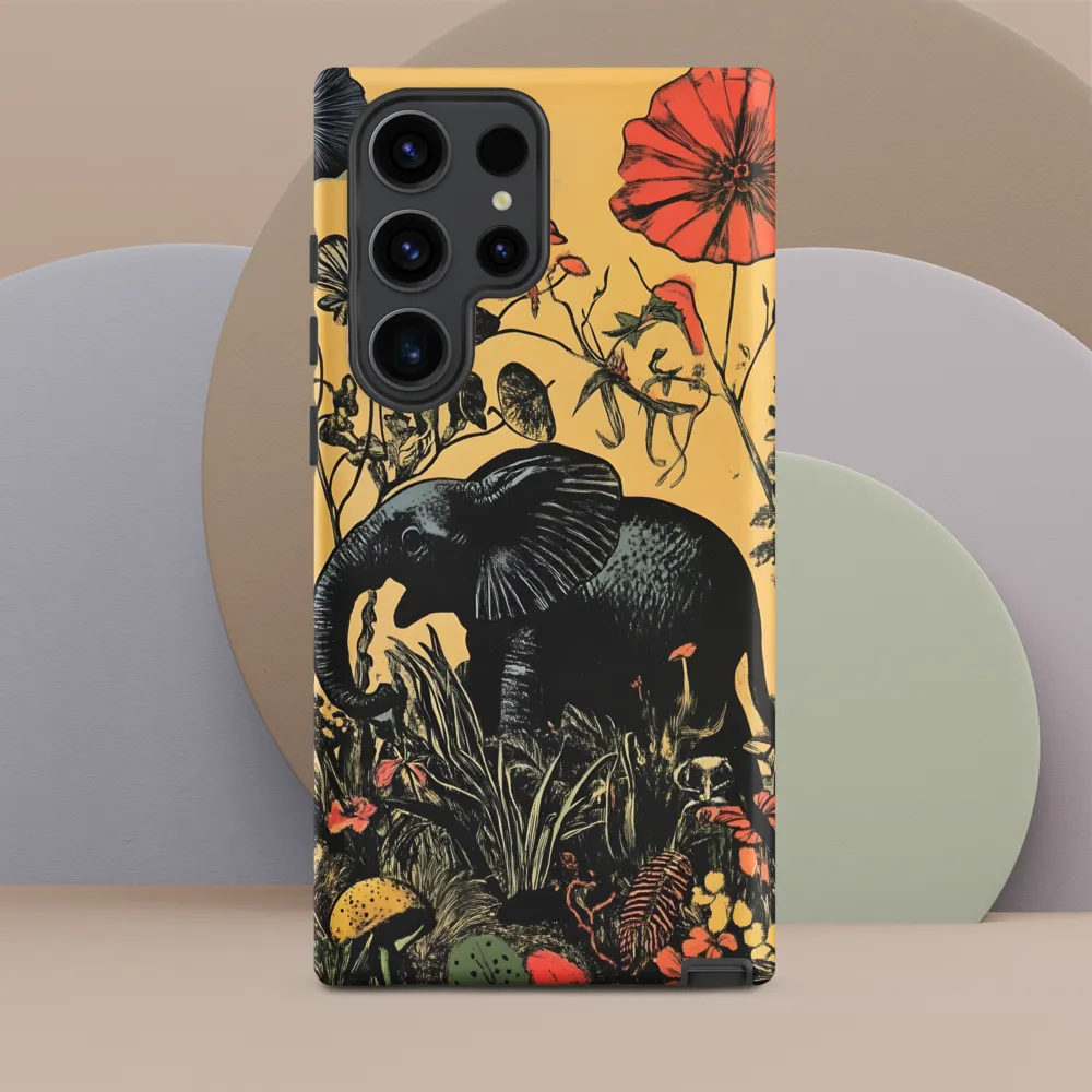 Floral Majesty: The Elephant's Sanctuary