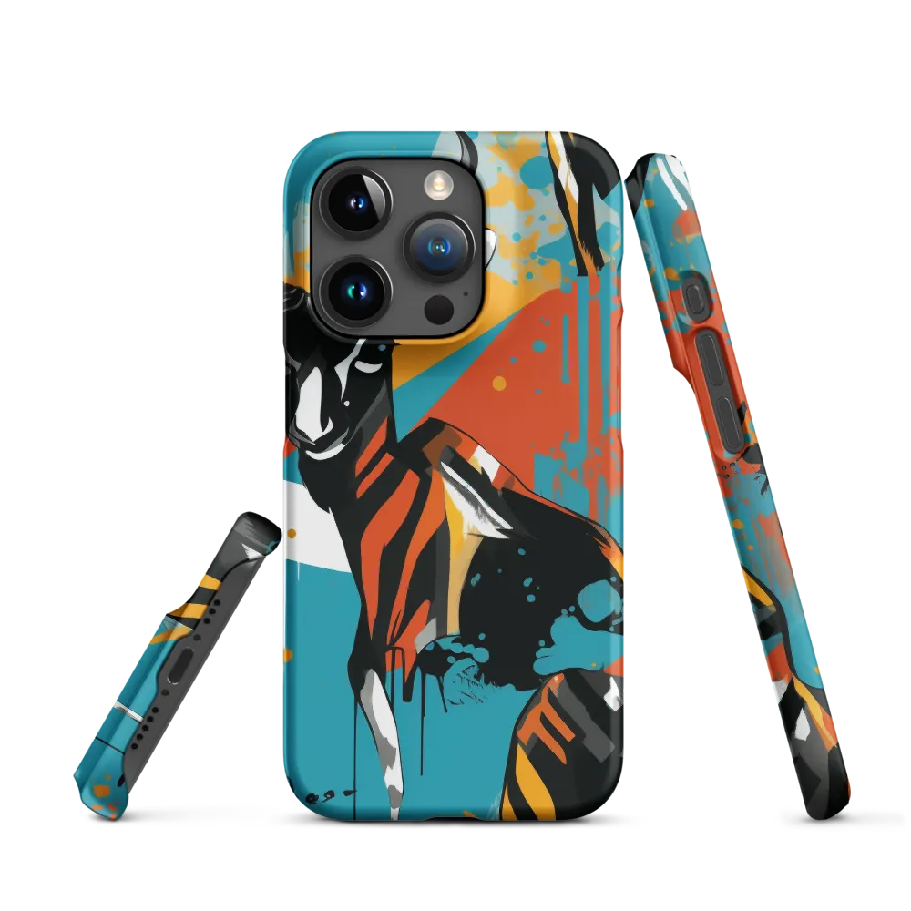 Dynamic Antelope in Vivid Abstract