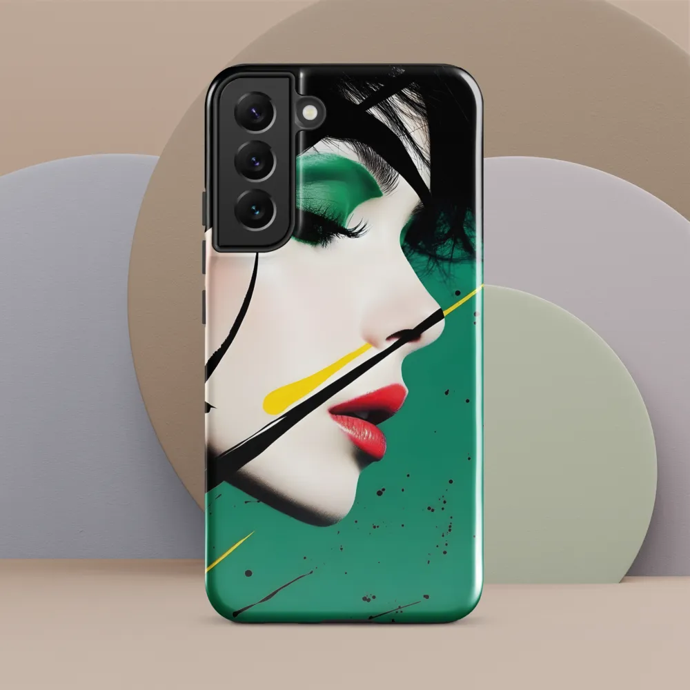 Emerald Profile with Ink and Yellow Accent