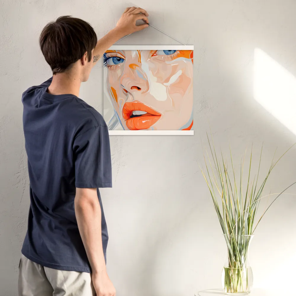 Ethereal Expressions | Poster With White Wood Hanger | 16″×16″