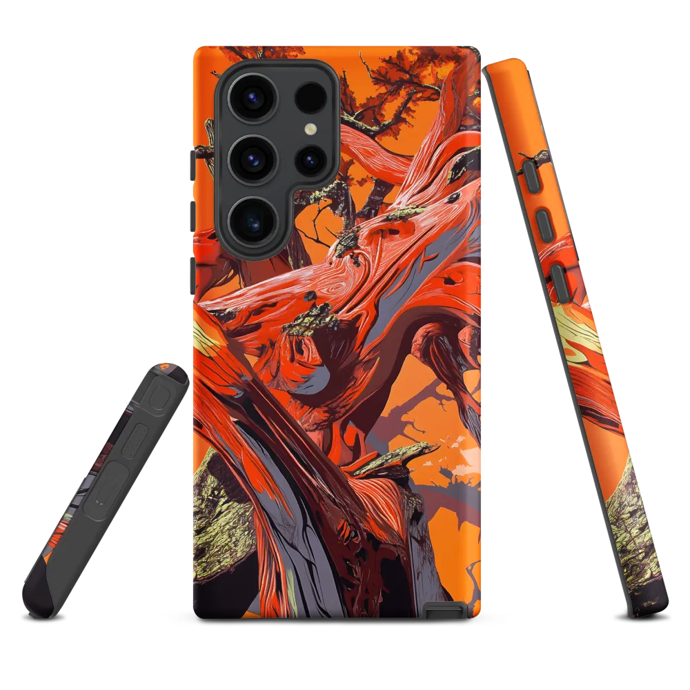 Life in Motion: An Abstract Tree | Phone Case |  S23 Ultra | Tough Case | Matte