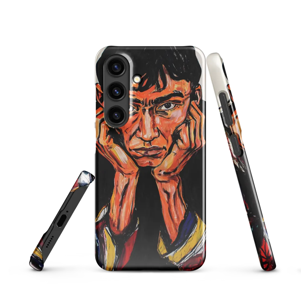 Contemplative Intensity: An Expressionist Portrait