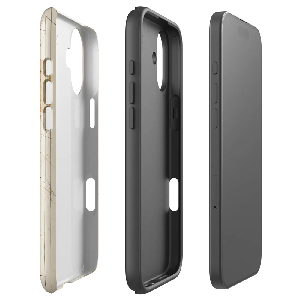 Elegance in Lines | Phone Case |  16 Plus | Tough Case | Glossy