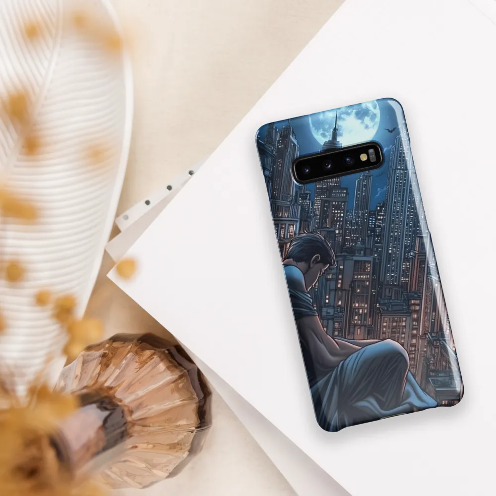 Reflections of a City Under the Moon | Phone Case |  S10 Plus | Snap Case | Glossy