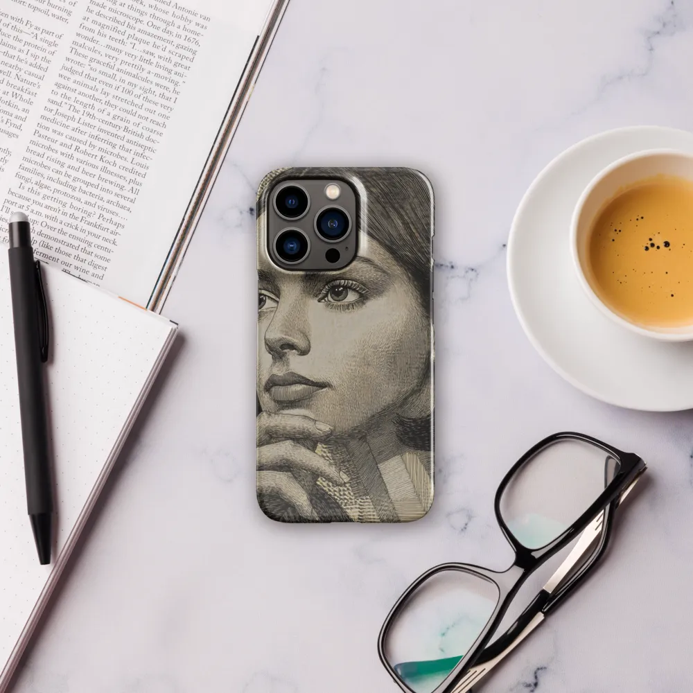 Contemplative Reflection | Phone Case |  13 Pro | Snap Case | Glossy
