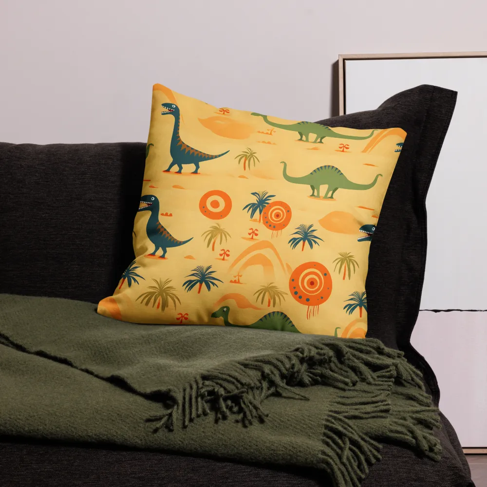 Prehistoric Playtime | Pillow | 22″×22″