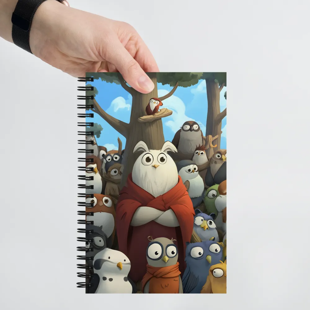 The Gathering of Owls | Spiral Notebook