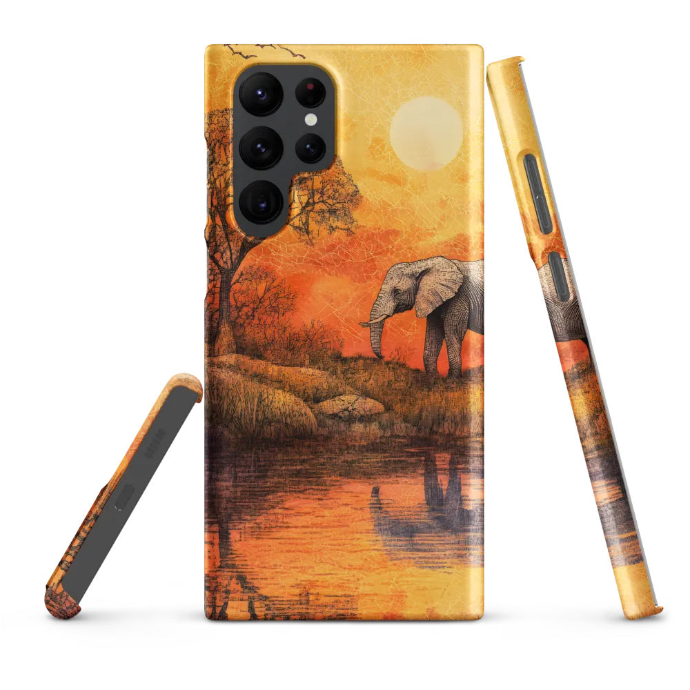 Elephant's Serenity at Dusk