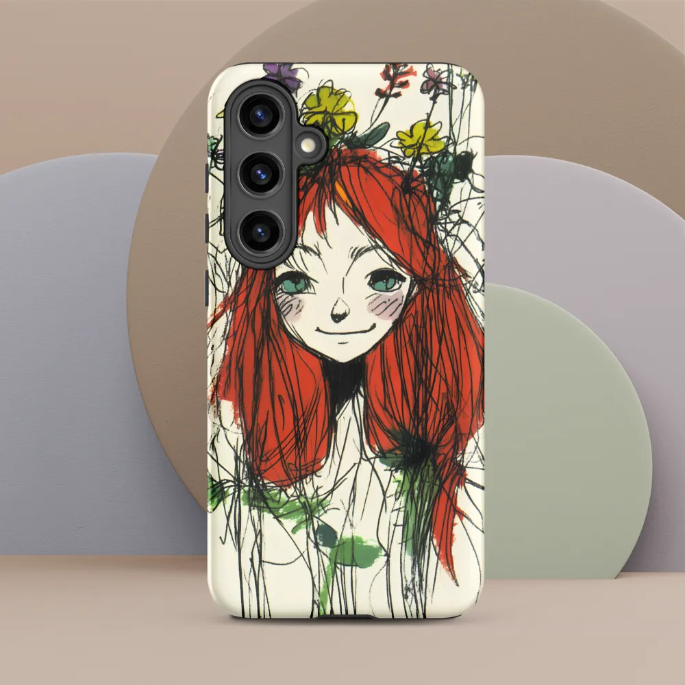 Whimsical Floral Portrait