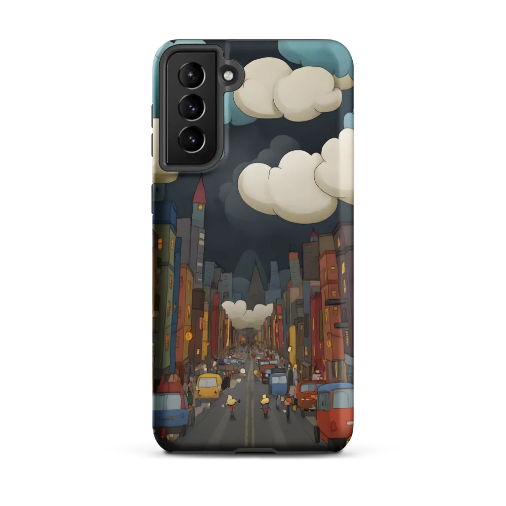 Urban Symphony: A City Awakens at Dusk | Phone Case |  S21 Plus | Tough Case | Matte