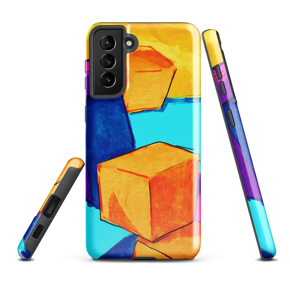 Playful Cubes in Vibrant Harmony