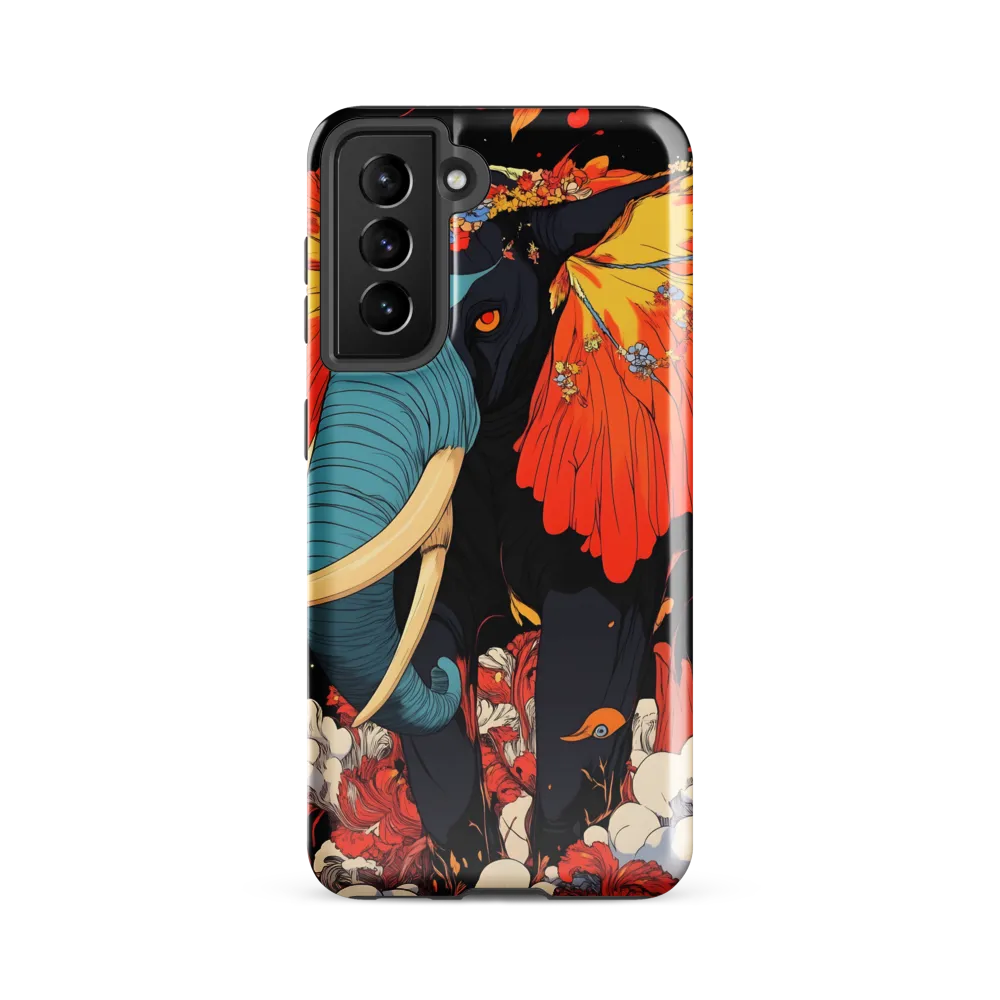 Majesty of the Floral Elephant | Phone Case |  S21 FE | Tough Case | Glossy