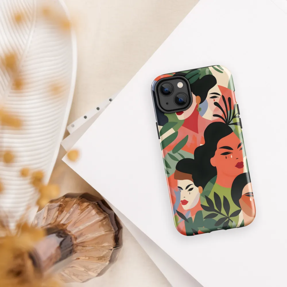 Harmony of Nature and Femininity | Phone Case |  14 Plus | Tough Case | Glossy