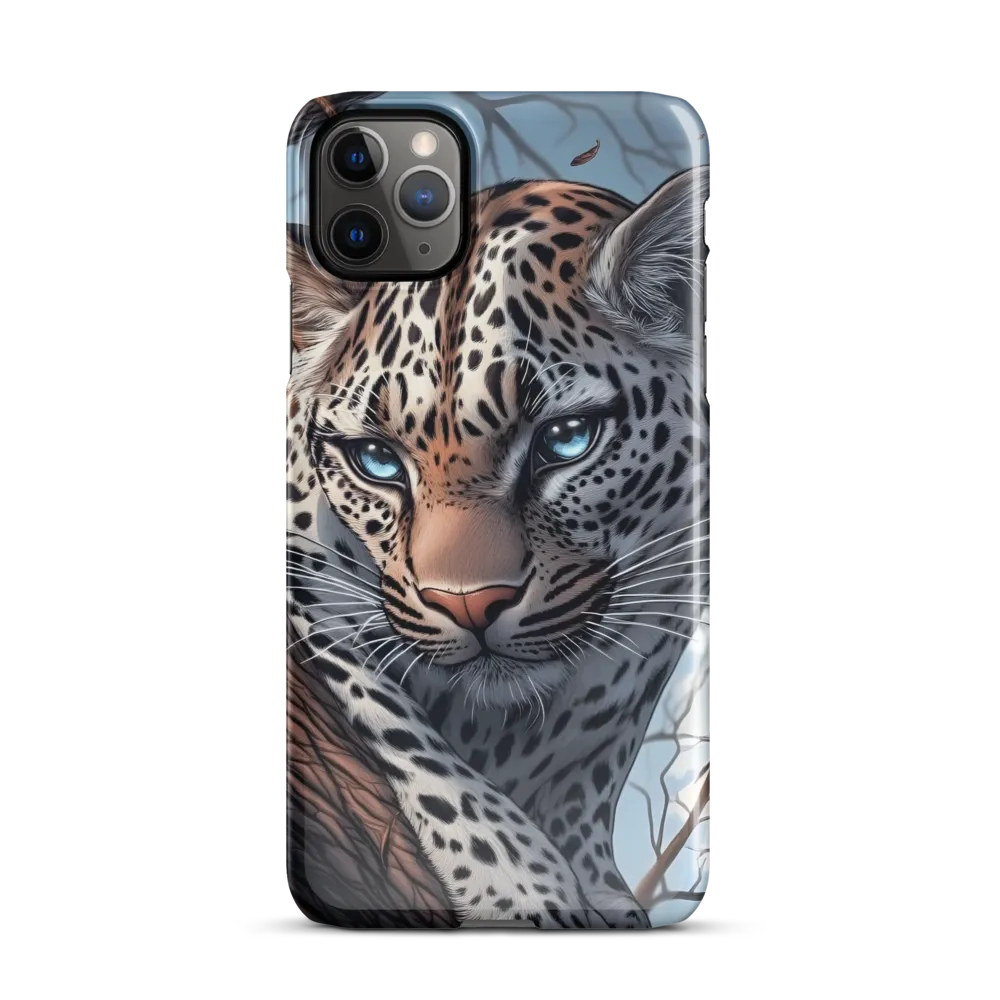 Silent Vigil: The Enigmatic Leopard | Phone Case |  11 Pro Max | Snap Case | Glossy