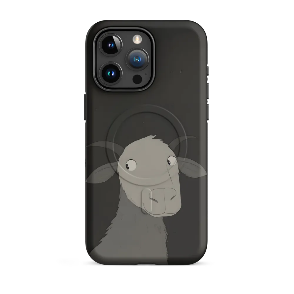 Whimsical Goat in Darkness