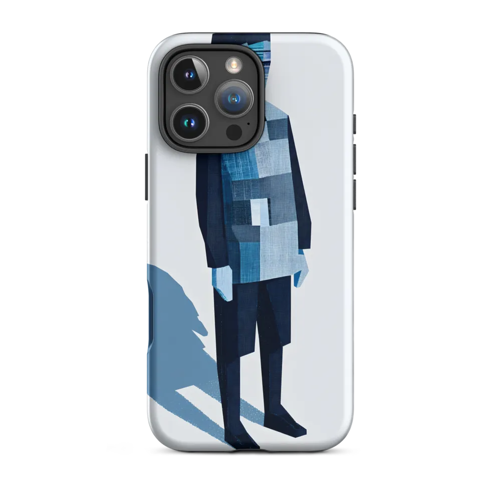 Patchwork Figure in Blue