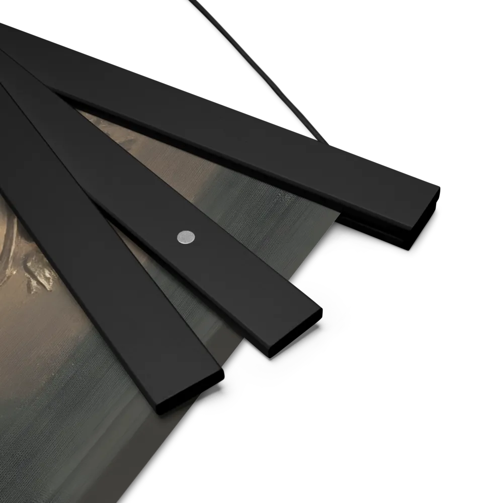 Silent Reflection | Poster With Black Wood Hanger | 14″×14″