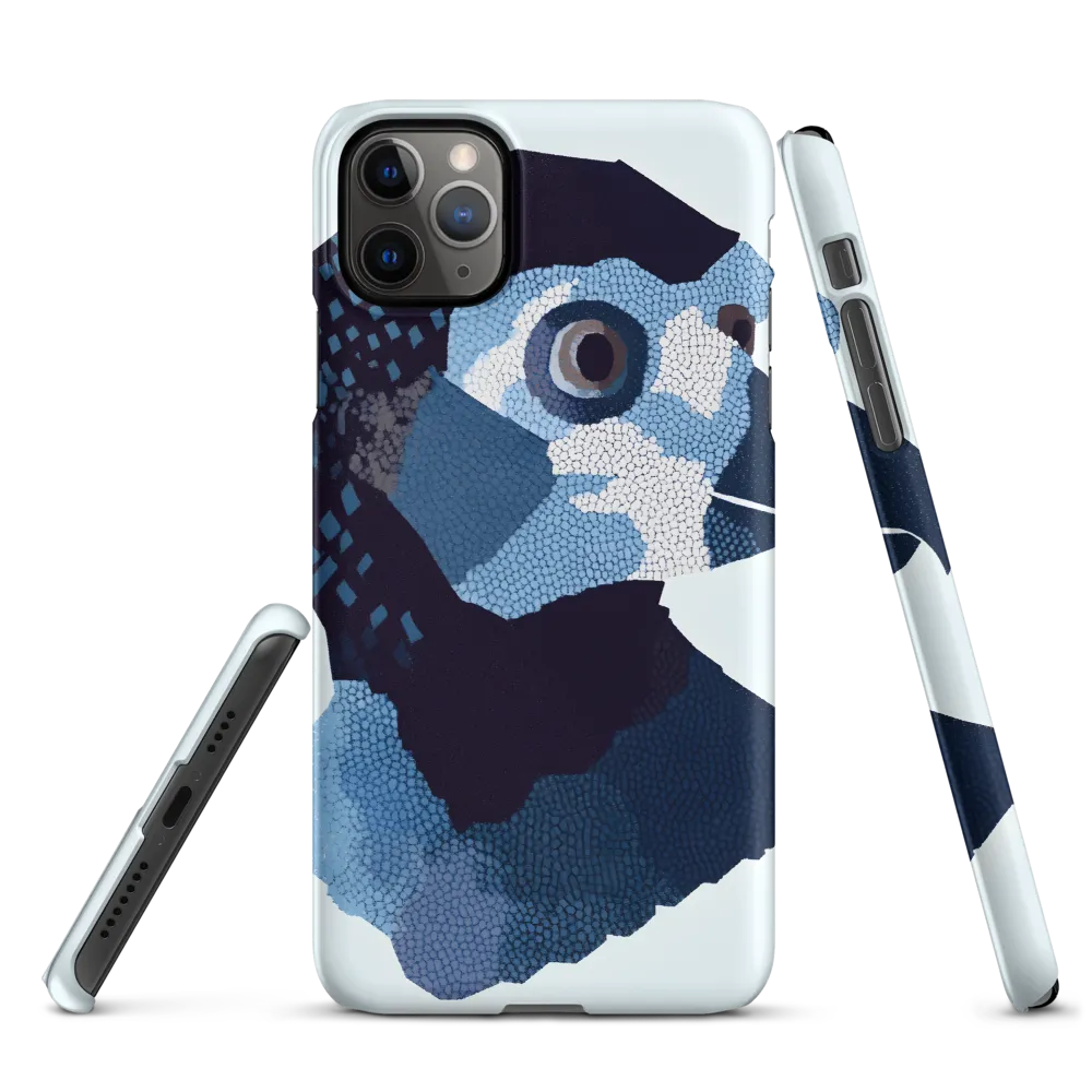 Abstract Avian Portrait in Blue