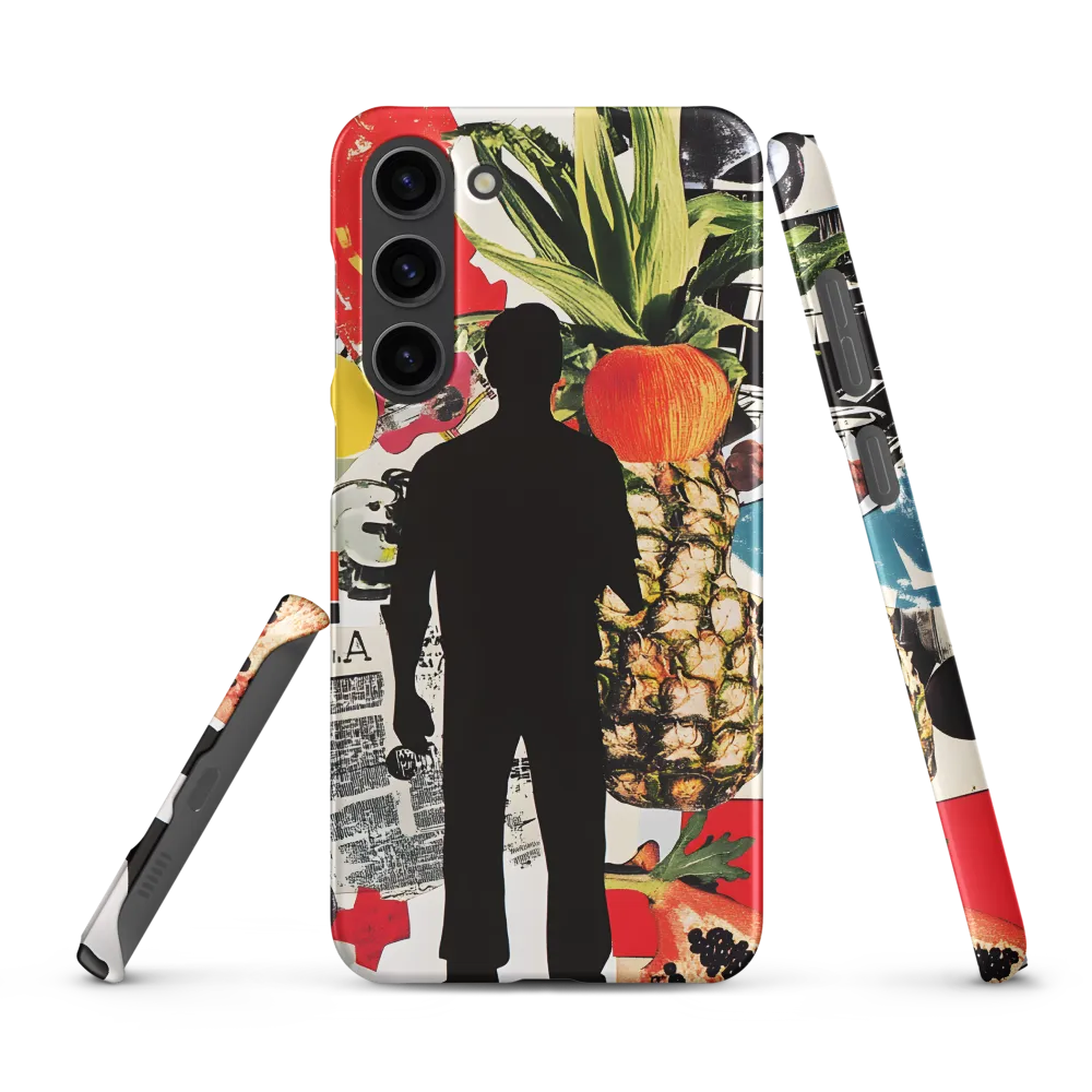 Silhouette with Pineapple Collage