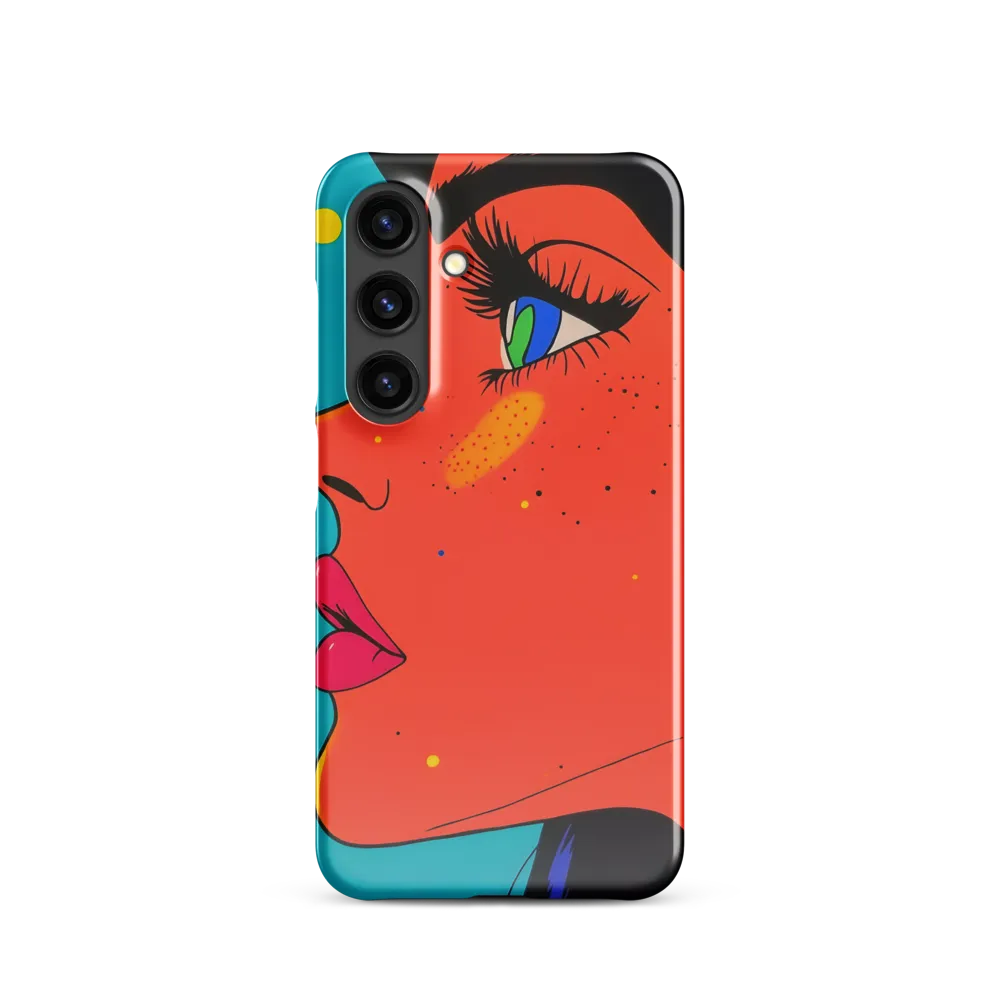 Vibrant Feminine Profile in Pop Art