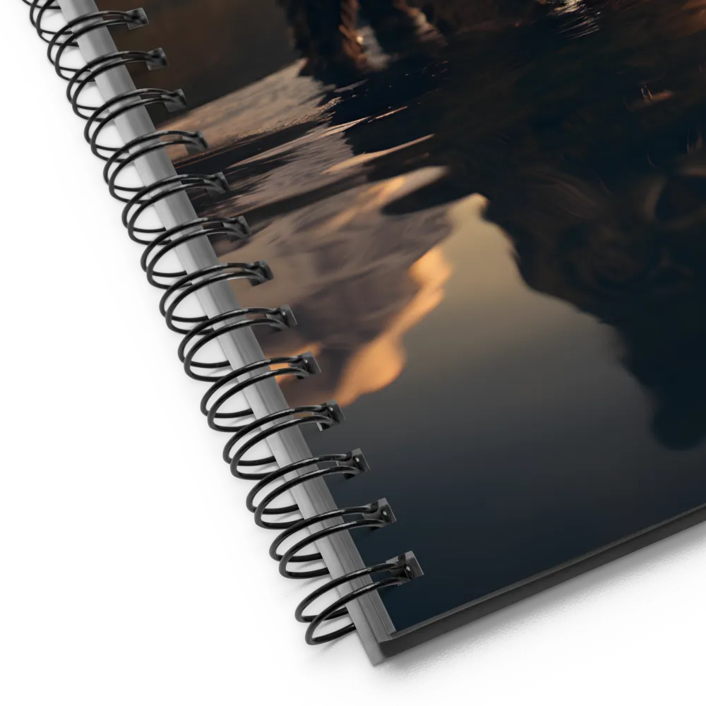 Majestic Reflection: The Tiger's Domain | Spiral Notebook