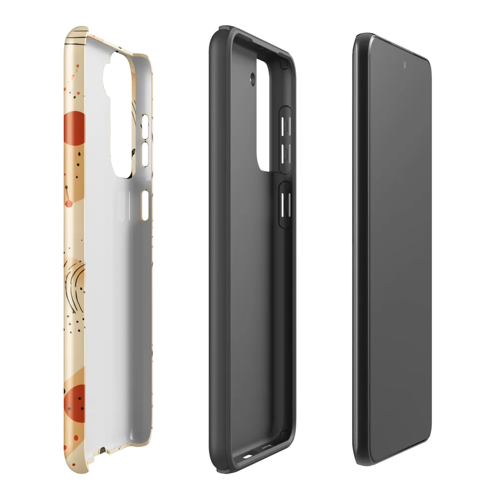 Playful Patterns in Earth Tones | Phone Case |  S21 Plus | Tough Case | Glossy