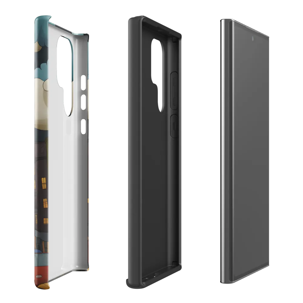 Urban Symphony: A City Awakens at Dusk | Phone Case |  S22 Ultra | Tough Case | Glossy