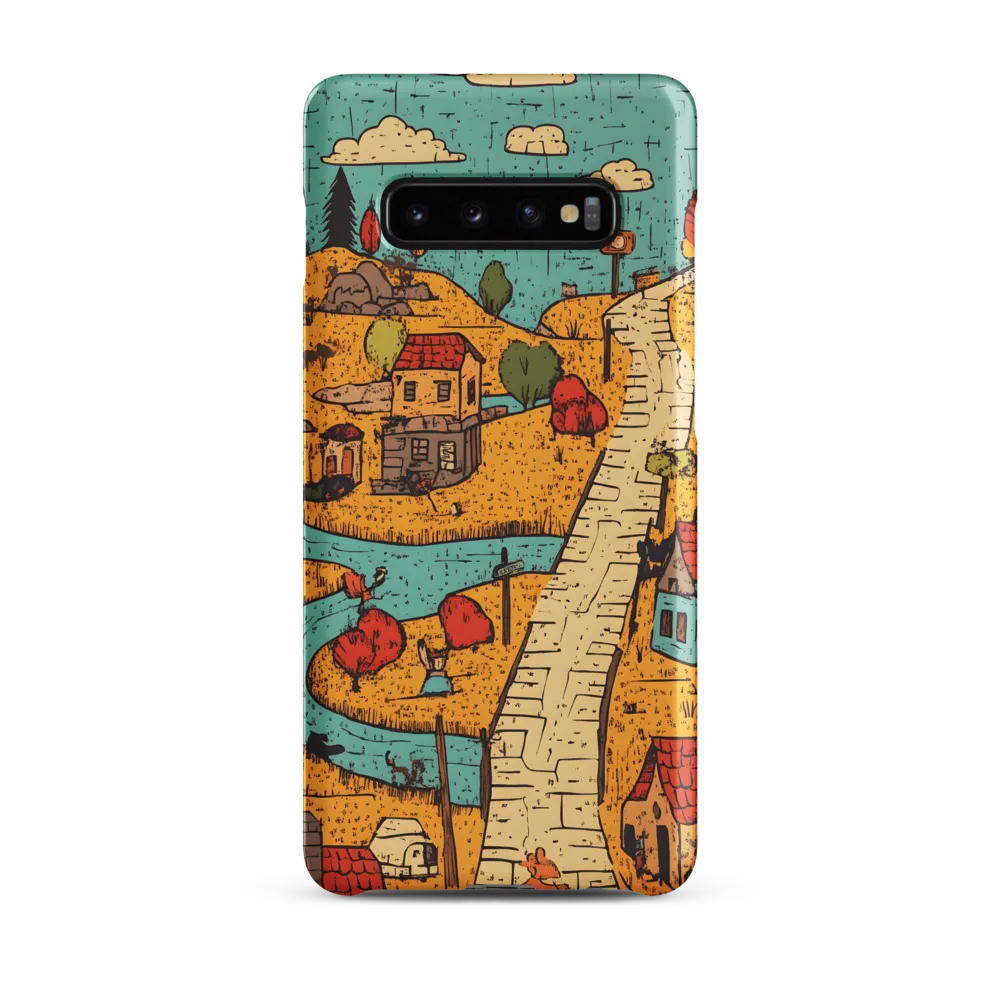 Whimsical Village Landscape
